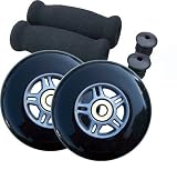 BLACK Replacement Razor Scooter WHEELS, BEARINGS, GRIPS