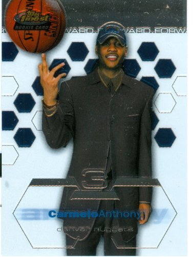2003 Finest Carmelo Anthony Rookie Card