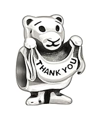 Authentic Chamilia Sterling Silver Charm "Thank You Beary Much" 2010-3091