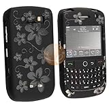 Clip-on Rubber Coated Case for Blackberry Curve 8900, Laser Black Hawaii