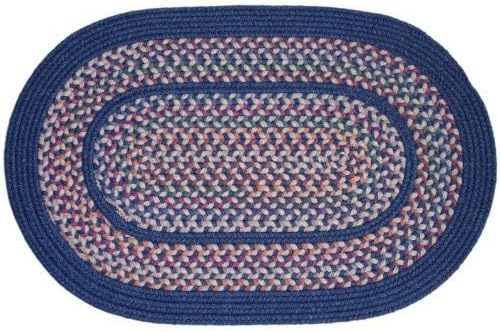 Rhody Rug TA-12-2x3 Tapestry Sailor Blue 2 ft. x 3 ft. Braided Rug