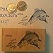 P83 Fish chasing little fish rubber stamp
