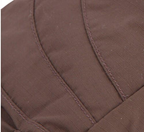 CooSports Women Full Finger Thick Buckle Anti-slip Skiing Cycling Glove One Size Brown