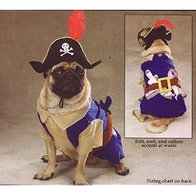 Pet Costume Pirate Large