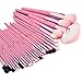 Glow 30 makeup brushes set (30 makeup brush set, Pink)
