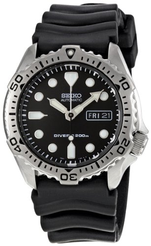 Seiko Men's SKX171 Black Dial Diver Watch