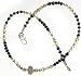 Handmade Jewelry - Silver Necklace In Rose Quartz Gemstone India 18.5 inches (gnklc152)