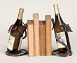 Metal Bookends, Grape Vine Bottle Holder