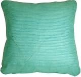 Pillow Decor - Ribbed Silk Sea Foam 22x22 Throw Pillow