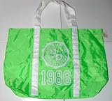Victoria's Secret Green Pink Nylon Tote Bag Large