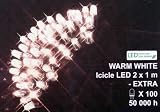 System LED 465-36 Icicle LED 200 x 100 cm Extra, warmwei&szlig;