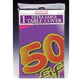 50th Birthday Party Large Paper Tablecloth