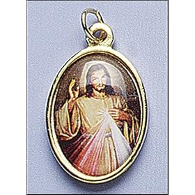  Blessed By Pope Benedit XVI Divine Mercy Full Color Medal