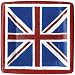 Caspari Union Jack Paper Salad/Dessert Platess, 8 Count