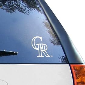 Colorado Rockies Silver Wordmark Window Decal