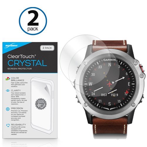 Garmin D2 Bravo Screen Protector, BoxWaveÂ® [ClearTouch Crystal (2-Pack)] HD Film Skin - Shields From Scratches for Garmin D2 Bravo