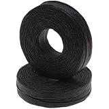1mm Waxed Irish Linen Necklace / Knotting Cord, Black