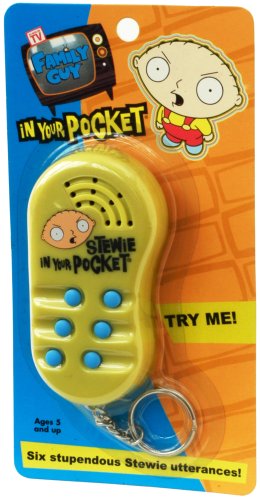Childrens Toyshop  Toys : Family Guy Stewie In Your Pocket (voicekeychain)