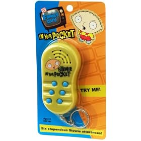 Family Guy Stewie In Your Pocket Voice Key Chain