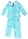 Paul Frank Girls 2-6x Julius Coat Style Pajama Set,Turquoise,3T