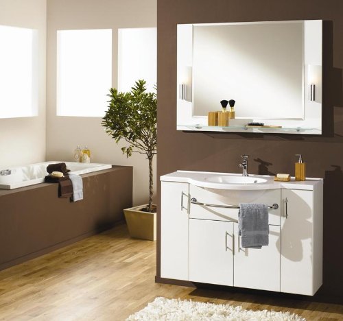 Badezimmer Badblock Torino Bianco 111 cm