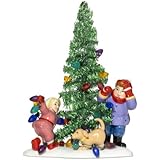 Department 56 Snow Village Everyone Decorate Tinsl Tree