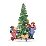 Department 56 Snow Village Everyone Decorate Tinsl Tree