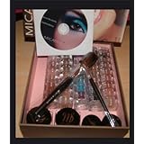 Micabella Natural Mineral Makeup Gift Set Loaded 40 Pc Shimmers Foundation Blush Lip Primer Cleanser Gift