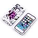 iPhone 5C Case, Tradekmk(TM)Hybrid Three Layers Combo Hard Soft High Impact Hard Back Case Protective Cover Fit For Apple iPhone 5C(Purple),with Stylus Pen,Screen Protector and Cleaning Cloth