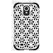 Ballistic AP1157-A085 Aspira Flowers Pattern Case for Samsung Galaxy S4 - 1 Pack - Retail Packaging - Flowers White/Black