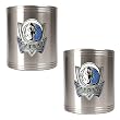 Dallas Mavericks NBA 2pc Stainless Steel Can Holder Set - Primary Logo by Great American Products