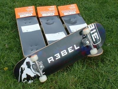 Rebel Skateboard X-trem - blau/gruen