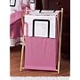 Baby and Kids Clothes Pink and Black Geo Laundry Hamper by JoJo