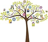 Wall Pops WPK0838 WPK0838 Hoot And Hangout Wall Decal Kit, 17.25" x 39" two sheets