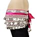 BellyLady Multi Row 338 Coin Belly Dance Wrap, Silver Coins BLACK 51esXh DQ1L. AA75 BellyLady Multi Row 338 Coin Belly Dance Wrap, Silver Coins BLACK