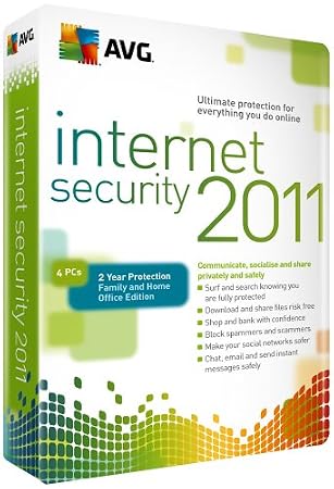 AVG Internet Security 2011, 4 User, 2 Year Subscription (PC)