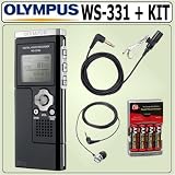 Olympus WS-331M 2GB Digital Voice Recorder +Accessory Kit
