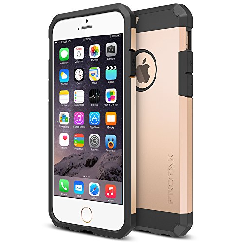 iPhone 6 Case, Trianium [Protak Series] Ultra Protective Case For Apple iPhone 6 4.7 inch [Champagne Gold] Dual Layer + Shock-Absorbing Hard Bumper Cover [Lifetime Warranty]