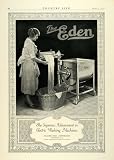 1923 Ad Gillespie-Eden NJ Clothes Wringer Mangle Housewife Washing Machine - Original Print Ad