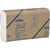 Scott Multifold Paper Towels (03650) with Fast-Drying Absorbency Pockets, White, 12 packs of 250 sheets (3,000 per case)