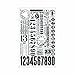 Tim Holtz, Advantus TH93056 Advantus Tim Holtz Idea-Ology Numbers Remnant Rubs 2-Sheet, 5 by 7-Inch
