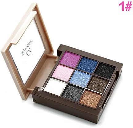 Alapha 9 Colors Eyeshadow Palette 2 Colors Blush Brush Set,Edition 4
