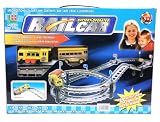 36-pc Rail Car Dual Level Train Track Set - Battery Operated by LingXing
