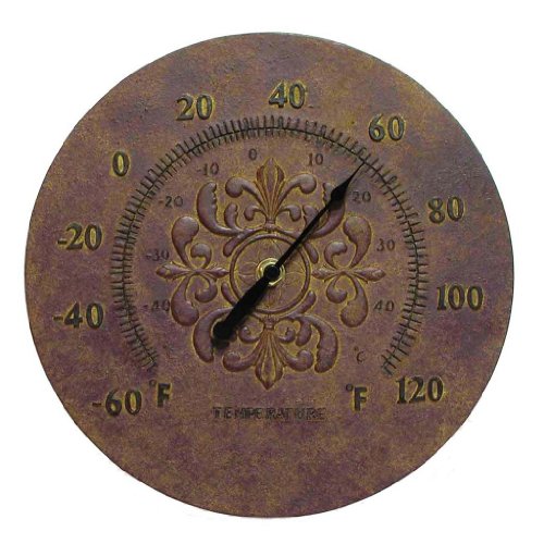 Antiqued Medallion Outdoor Thermometer