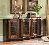 87" Shaped Credenza by Hooker Furniture - Black (967-50-001)
