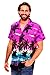 V.H.O. Funky Hawaiian Shirt, Shortsleeve, Beach, Purple, M