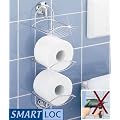 WENKO Smart-Loc WC Papierrollenhalter - ohne Bohren - Toilettenpapierhalter - Papierhalter f�r Toilette und Bad
