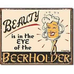 Moore Humor Tin Metal Pirate Sign : Eye of the Beerholder by Desparate Enterprises