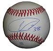 Ubaldo Jimenez Autographed ROLB Baseball, Cleveland Indians, Colorado Rockies, Proof Photo