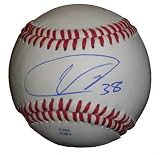 Ubaldo Jimenez Autographed ROLB Baseball, Cleveland Indians, Colorado Rockies, Proof Photo of Ubaldo Signing for Us.